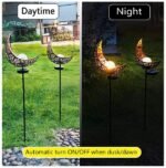 LED Solar Flame Light Metal LED Garden Light Flame Effect Lamp Waterproof Outdoor Lights Landscape Lights Solar Decorative Light - Image 4