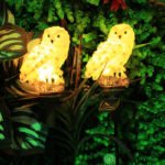 Outdoor Garden LED Solar Owl Ground Plug Light - Image 4