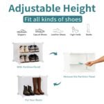 Shoe Rack Storage Cabinet, 8-layer Shoe Storage Cabinet With Door, Stackable And Detachable Shoe Storage Cabinet - Image 8