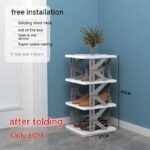 Plastic Installation-free Shoe Rack Storage Shoe Rack Folding Shoe Cabinet - Image 10