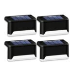 4 Solar LED Bright Deck Lights Outdoor Garden Patio Railing Decks Path Lighting Outdoor Garden Light Deck Lamp Solar Stairs Light - Image 10