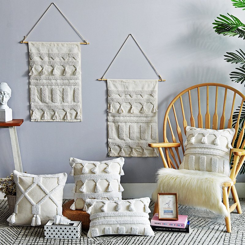 749935301609.jpg Nordic Throw Pillow Moroccan Tufted Simple Pillowcase Pillow - Image 1