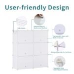 Shoe Rack Storage Cabinet, 8-layer Shoe Storage Cabinet With Door, Stackable And Detachable Shoe Storage Cabinet - Image 3