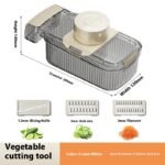 2in1 Multifunctional Vegetable Cutter For Cutting And Draining Vegetables Sturdy Food Chopper Convenient Dicer Kitchen Gadget - Image 7