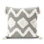 Frien Cushion Shell Canvas Throw Pillow Tufted Pillow - Image 4