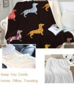 Bedding Fleece Blanket Cartoon Colorful Plush Throw Blanket - Image 3