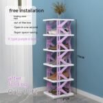Plastic Installation-free Shoe Rack Storage Shoe Rack Folding Shoe Cabinet - Image 7