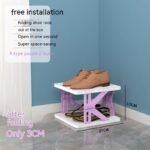 Plastic Installation-free Shoe Rack Storage Shoe Rack Folding Shoe Cabinet - Image 3