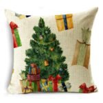 Linen Christmas Throw Pillow Cover - Image 2