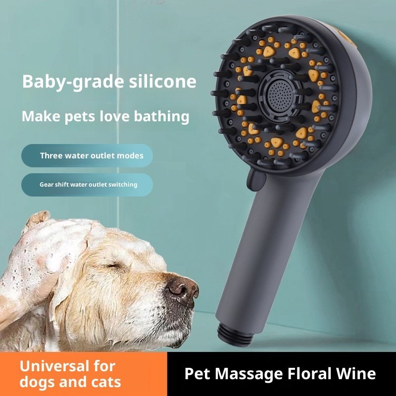 f5b397bd-4d7f-4467-8d88-7b33f0741427_trans.jpeg Pet Dog Shower Cleaning Beauty Shower Nozzle - Image 1