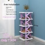 Plastic Installation-free Shoe Rack Storage Shoe Rack Folding Shoe Cabinet - Image 6