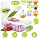 12 In 1 Vegetable Chopper With Container Kitchen Food Slicer Dicer Grater - Image 5